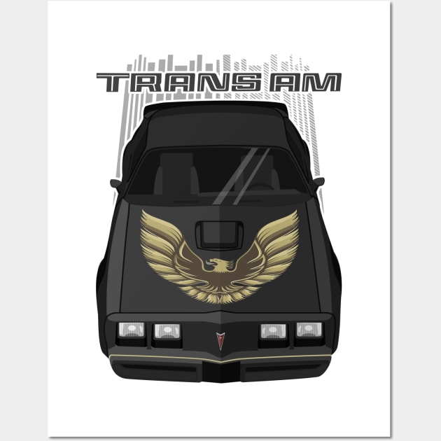 Firebird Trans Am 79-81 - black and gold Wall Art by V8social